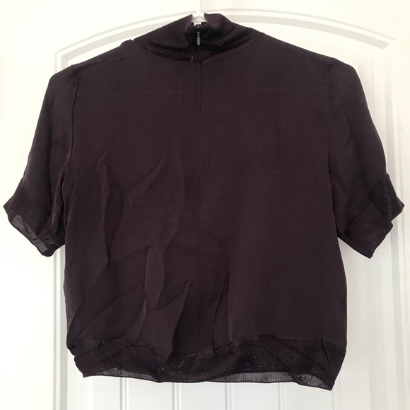 Wilfred cropped silk top - Picture 3 of 5